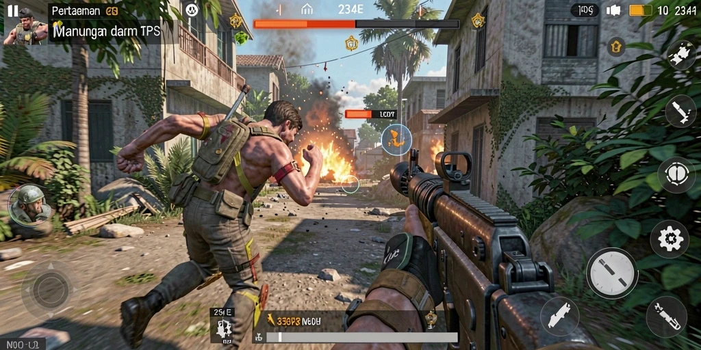 Gameplay seru dan kompetitif dalam 234E TPS.