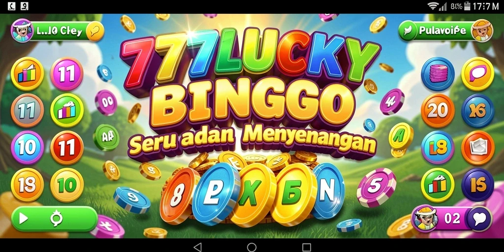 Tampilan gameplay Bingo di 777LUCKY yang menegangkan.