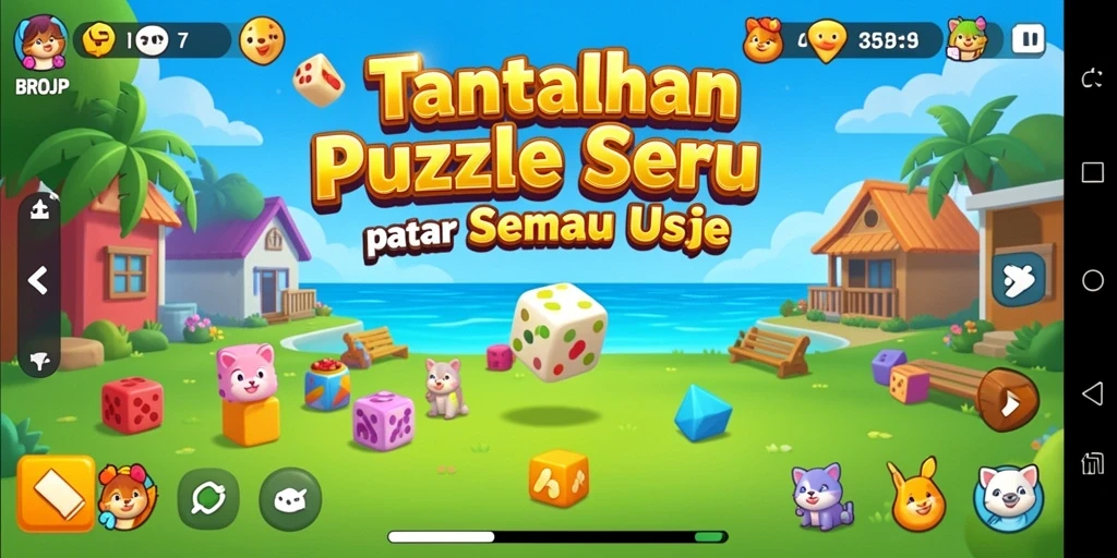 Gameplay seru BROJP dengan berbagai tantangan Puzzle.