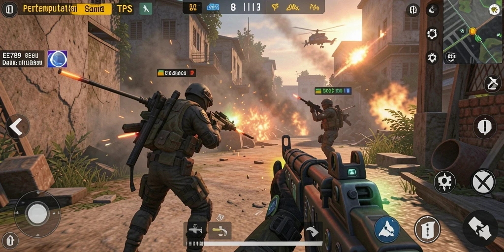 Tampilan dinamis dan seru dari gameplay EE789 yang menegangkan.