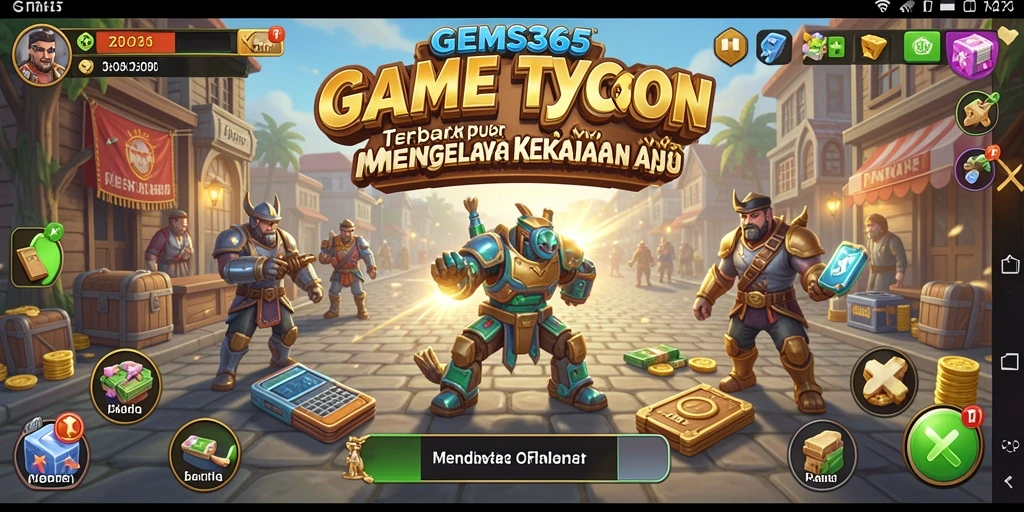 Tampilan utama gameplay GEMS365 yang menarik dan menantang.