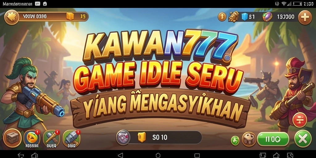 Screenshot gameplay KAWAN777 menampilkan aktivitas pengelolaan sumber daya yang menyenangkan.