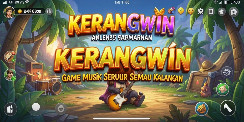 Tampilan gameplay KERANGWIN dengan antarmuka yang menarik.