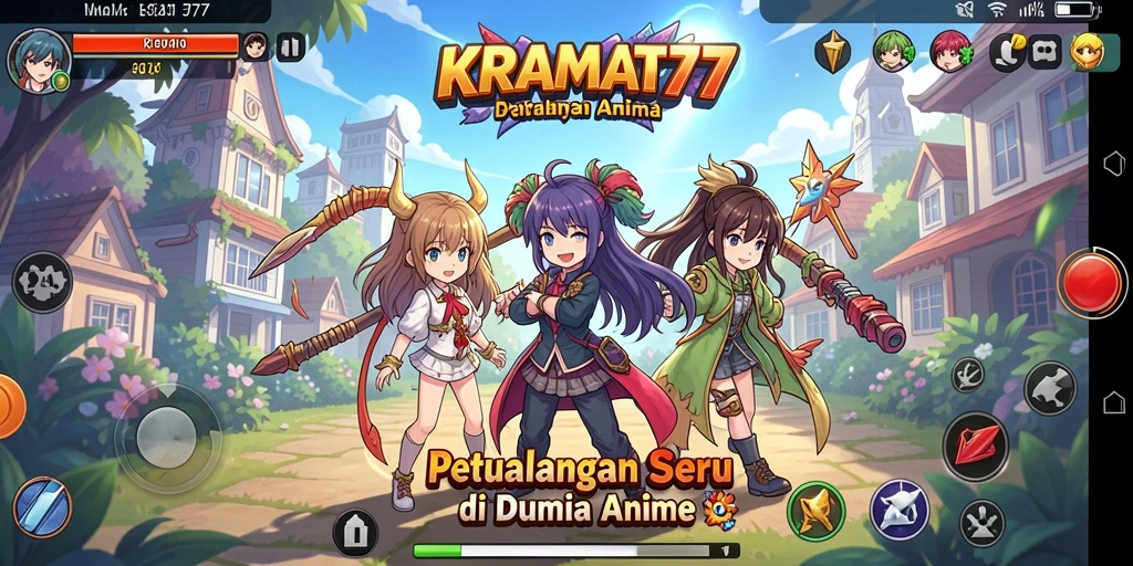 Tangkapan layar KRAMAT77 menampilkan pertempuran epik dalam dunia anime.