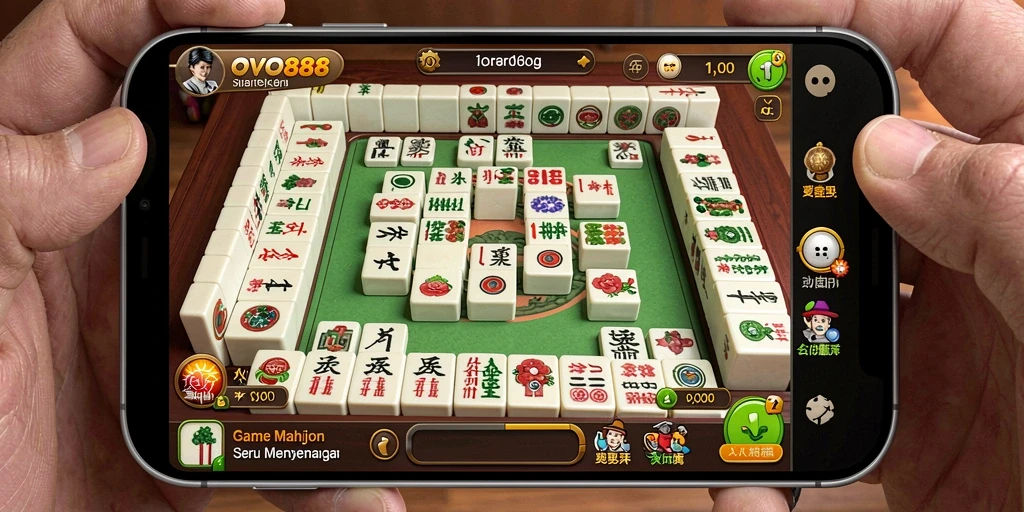 Tampilan gameplay seru dari OVO88 di dalam dunia Mahjong.