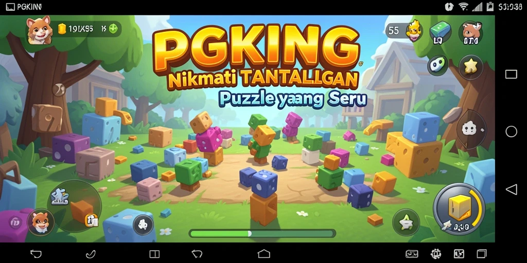 Tangkapan layar gameplay PGKING yang menampilkan tantangan Puzzle menarik.