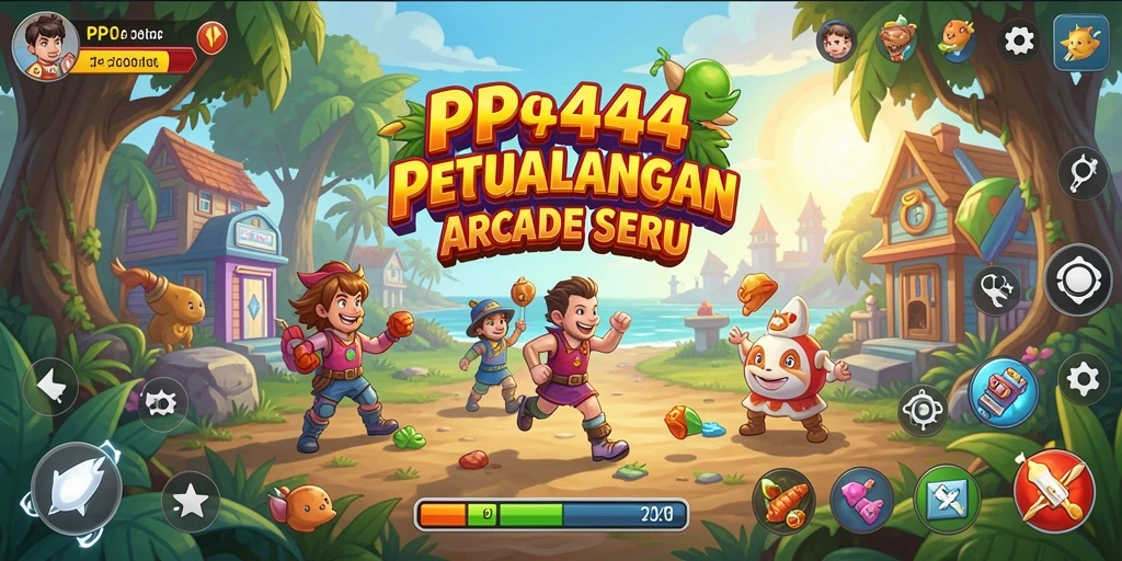 Tangkapan layar PP444 menampilkan aksi seru dalam gameplay Arcade.