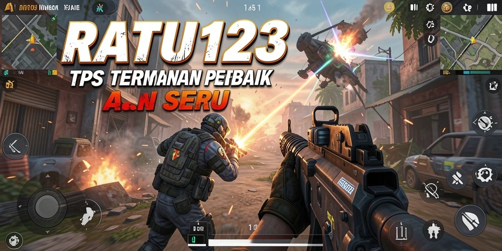 Tampilan grafis menakjubkan dari gameplay RATU123 yang mendebarkan.